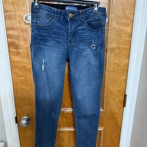 Democracy Women's Distressed Blue Skinny Jeans